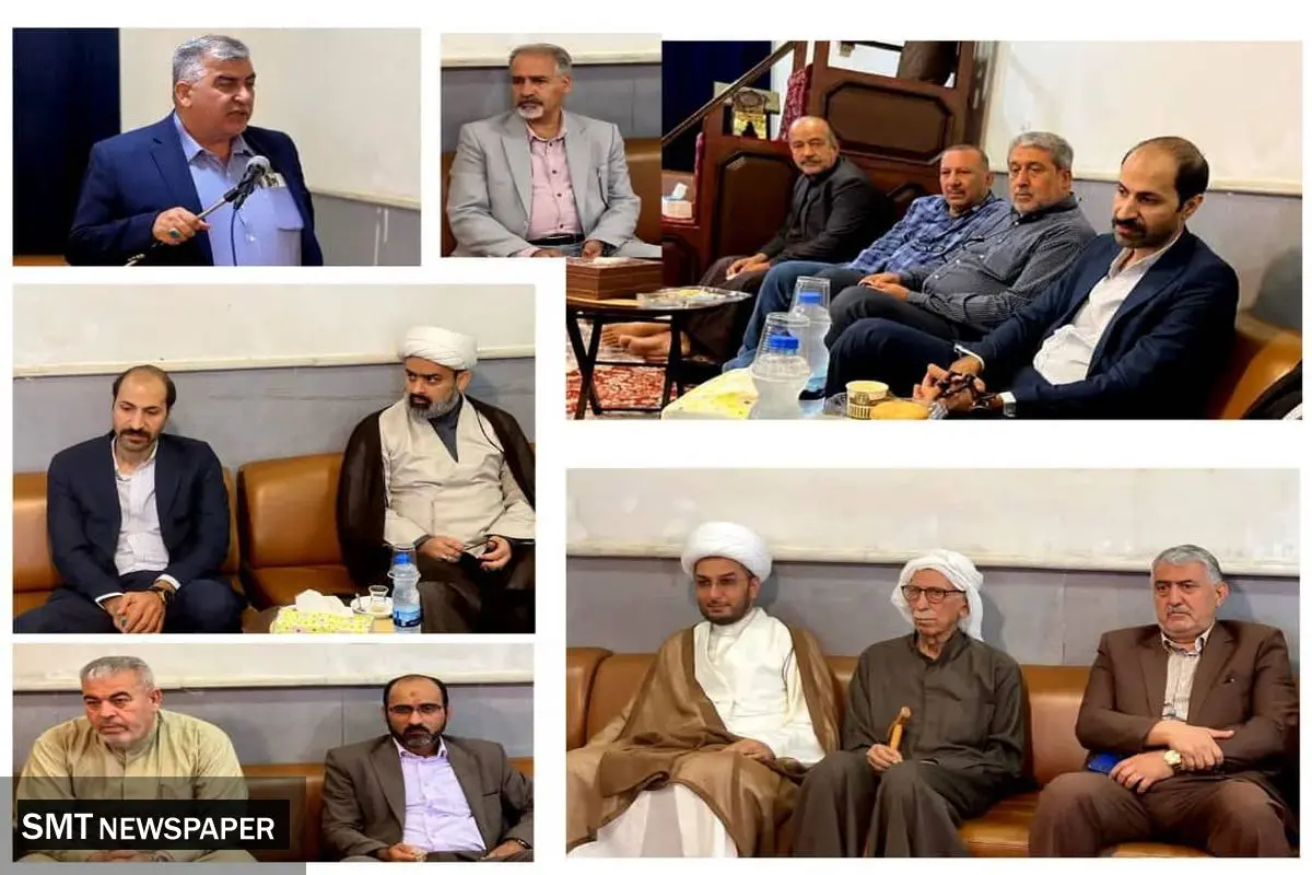 نشست هم اندیشی معاون فرهنگی سازمان منطقه آزاد اروند با معتمدین منطقه محرزی