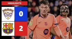 خلاصه بازی گوادالاخارا 0 - بارسلونا 2