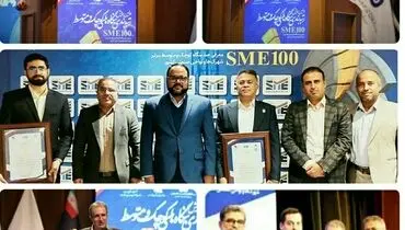 تقدیر از ۳ واحد تولیدی مستقر در شهرک ها و نواحی صنعتی سیستان و بلوچستان به عنوان واحد‌های برگزیده در نخستین همایش SME100