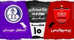 خلاصه بازی پرسپولیس 3 - استقلال خوزستان 0
