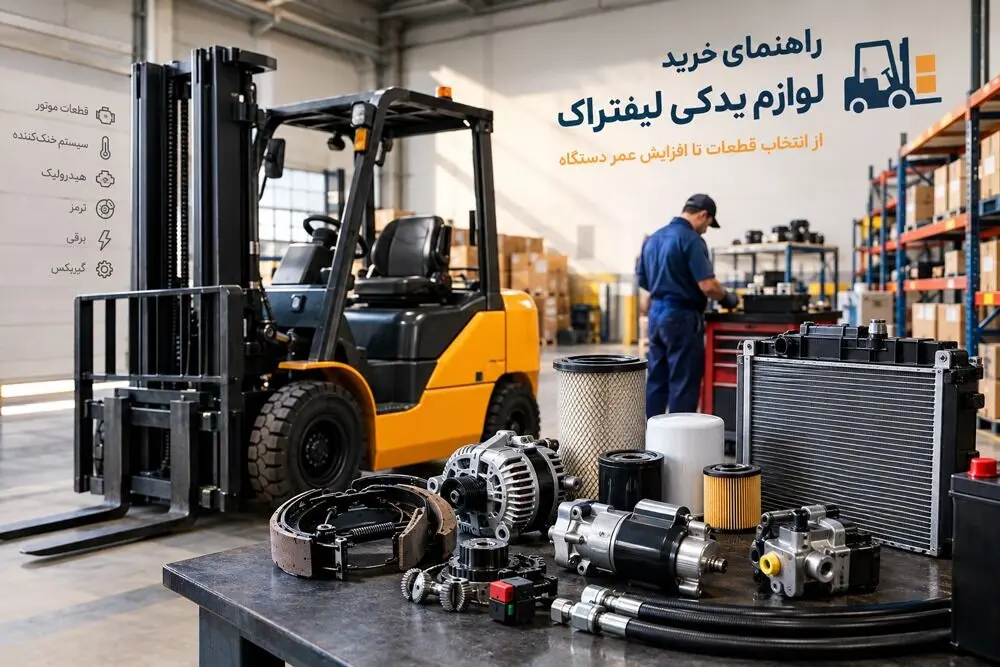 راهنمای خرید لوازم یدکی لیفتراک؛ از انتخاب قطعات تا افزایش عمر دستگاه