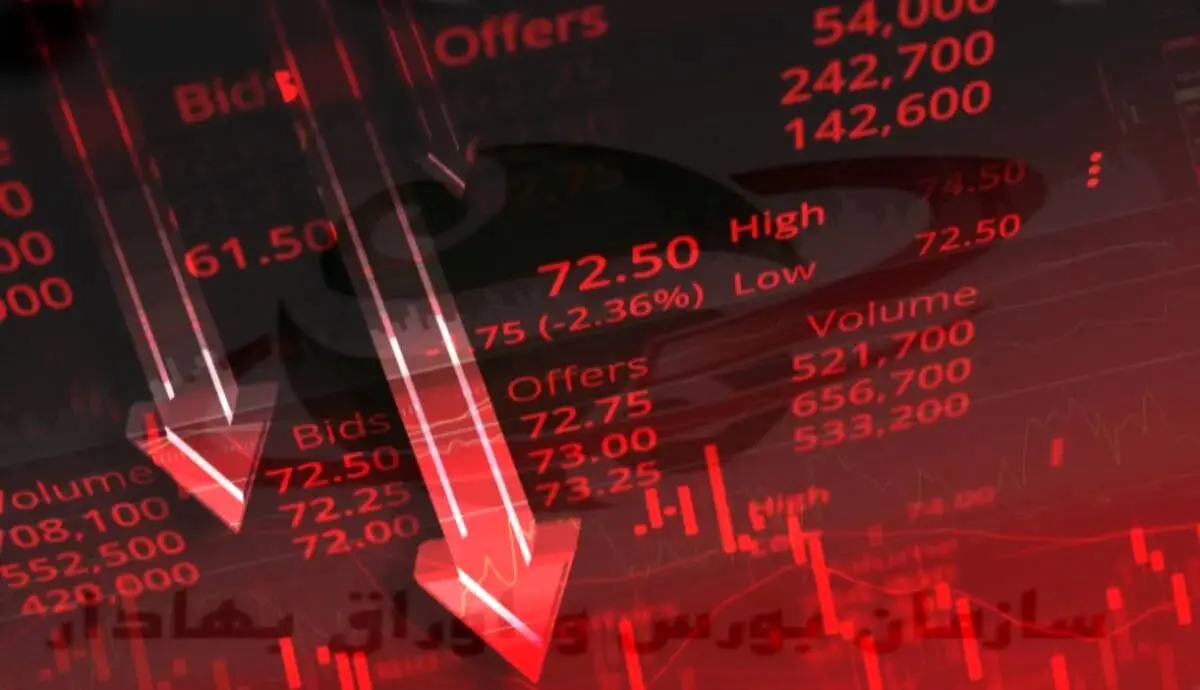 پایان سرخ بورس در چهارشنبه ۲۲ مرداد ۱۴۰۴
