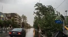 جنوب و غرب تهران در وزش باد شدید و گرد و خاک