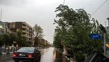  جنوب و غرب تهران در وزش باد شدید و گرد و خاک
