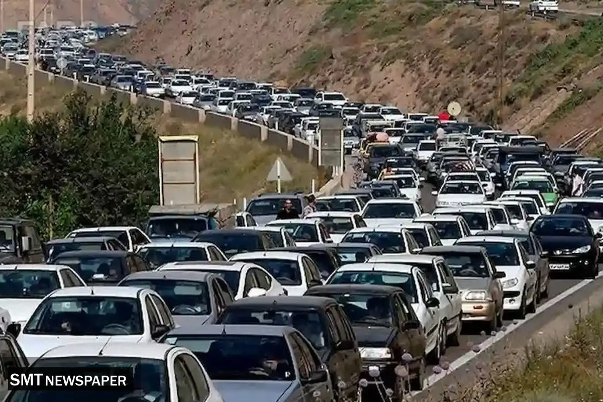 وضعیت ترافیک در آزادراه تهران–شمال؛ هشدار درباره کندی حرکت در مسیرهای پرتردد