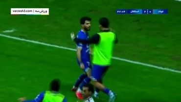 خلاصه بازی استقلال 2- فولاد 0 / آبی ها غوغا کردند