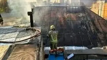 آتش‌سوزی ساختمان مسکونی در خیابان خیام تهران