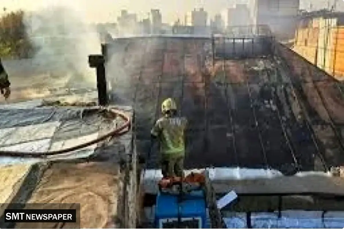 آتش‌سوزی ساختمان مسکونی در خیابان خیام تهران