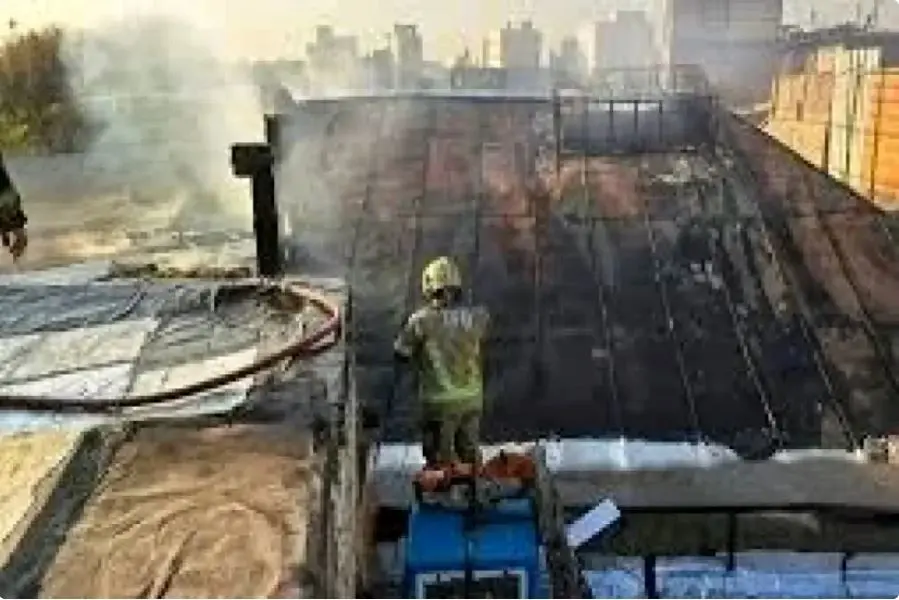 آتش‌سوزی ساختمان مسکونی در خیابان خیام تهران