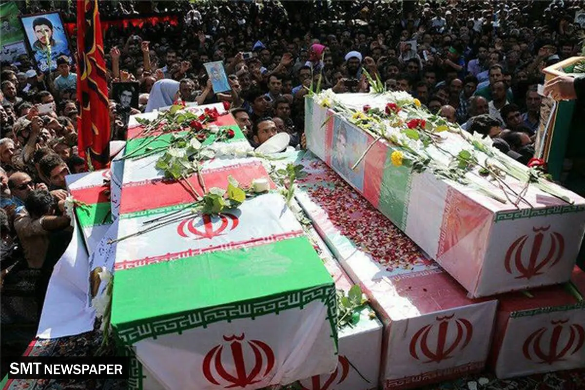 تشییع پیکر ۳۰۰ شهید گمنام دفاع مقدس در تهران