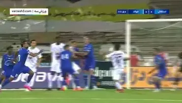 خلاصه بازی استقلال 0 - 1 مقابل فولاد خوزستان