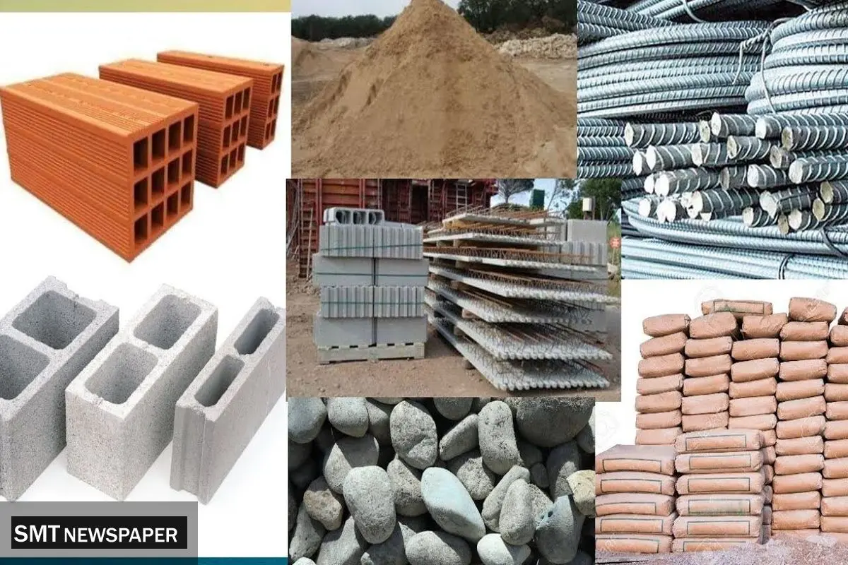 قیمت مصالح ساختمانی امروز سه‌شنبه ۴ آذر ۱۴۰۴ + جدول