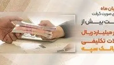 پرداخت بیش از59 هزار میلیارد ریال تسهیلات تکلیفی توسط بانک سپه