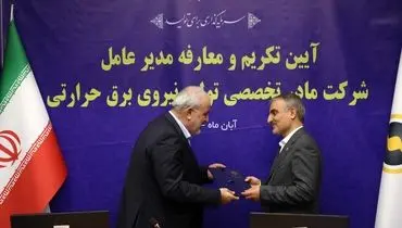 سرپرست شرکت مادرتخصصی برق حرارتی منصوب شد