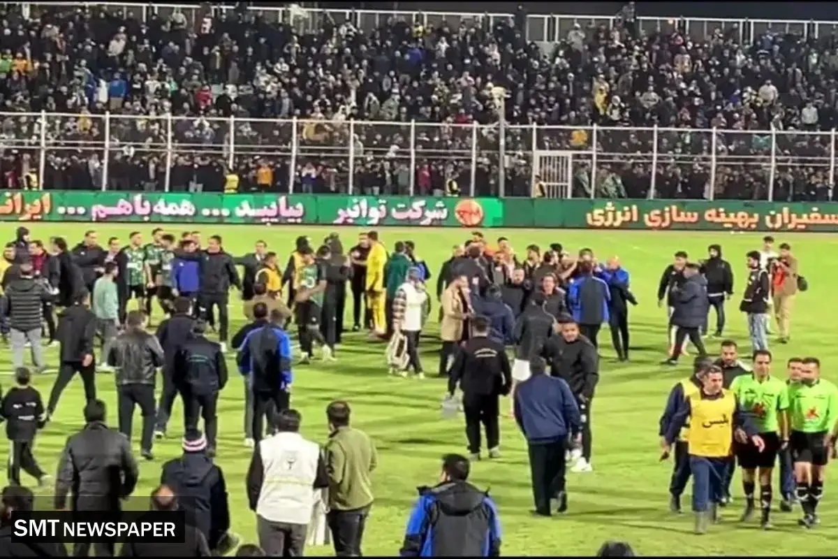 درگیری شدید ساپینتو و رحمتی پس از سوت پایان