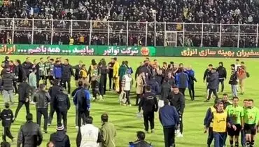 درگیری شدید ساپینتو و رحمتی پس از سوت پایان