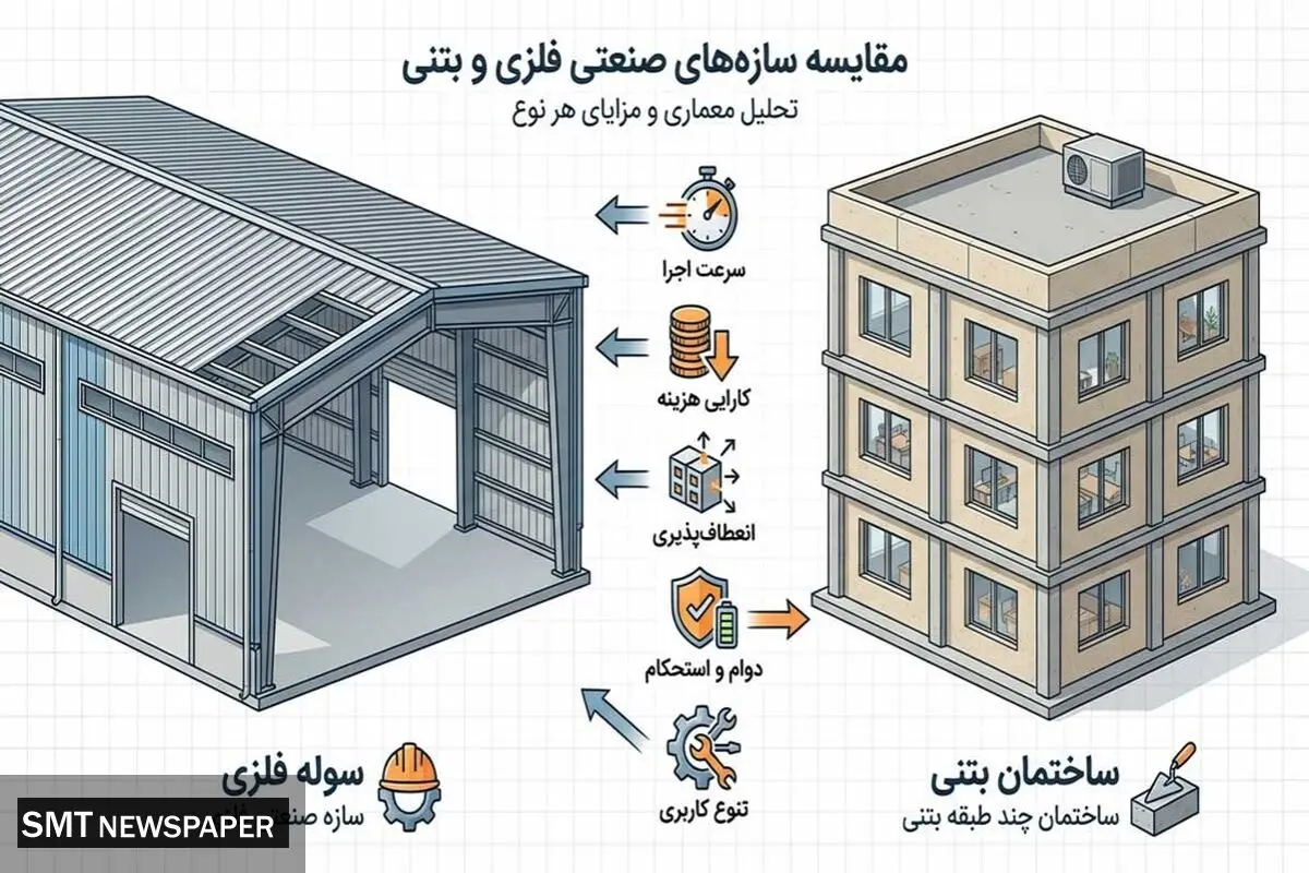 مقایسه سوله و ساختمان‌های بتنی؛ کدام‌یک برای صنعت مناسب‌تر است؟