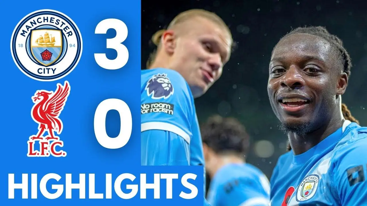 خلاصه بازی منچسترسیتی 3 - لیورپول 0