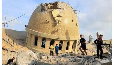 اسرائیل ۱۱۶۰ مسجد و ۴۰ قبرستان در غزه را تخریب کرد