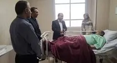 پیگیری وضعیت درمان جانبازان بستری در زنجان با حضور مسئولان بیمه دی و بنیاد شهید