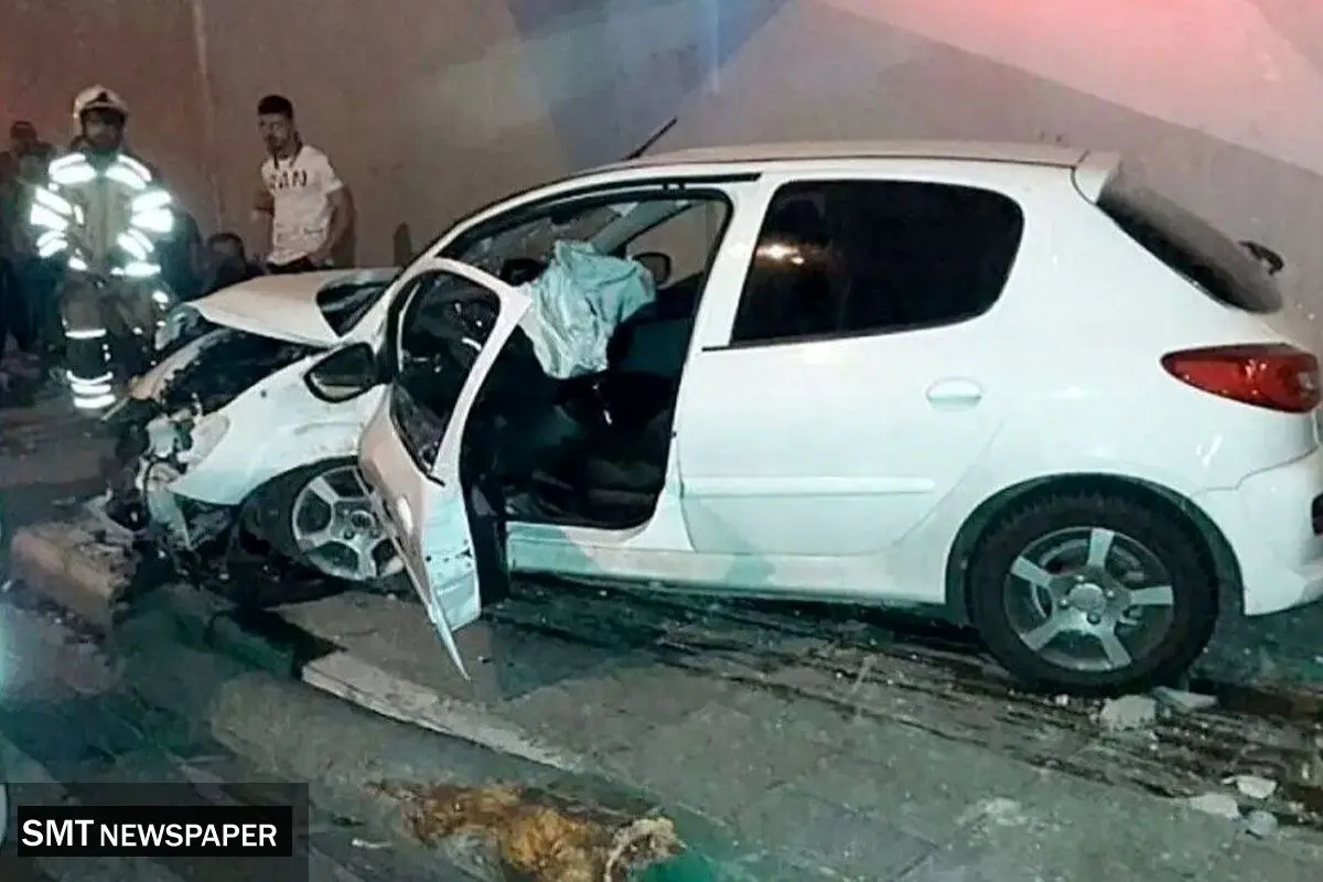 پژو ۲۰۷ دیروز ۲۳ شهریور جان عابر پیاده را گرفت 