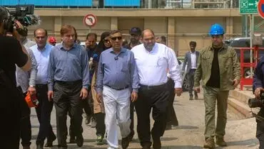 بازدید معاون اجرایی رئیس جمهور از پتروشیمی جم در عسلویه