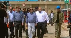 بازدید معاون اجرایی رئیس جمهور از پتروشیمی جم در عسلویه