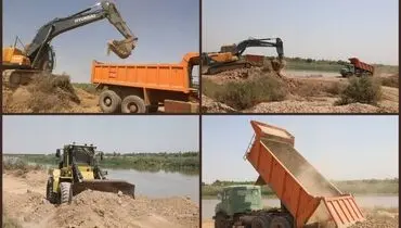 نیشکر عملیات ایمن‌سازی سیل‌بندهای حاشیه کارون را آغاز کرد 