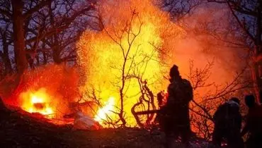 کمک ترکیه و روسیه برای خاموش کردن آتش جنگل‌های چالوس