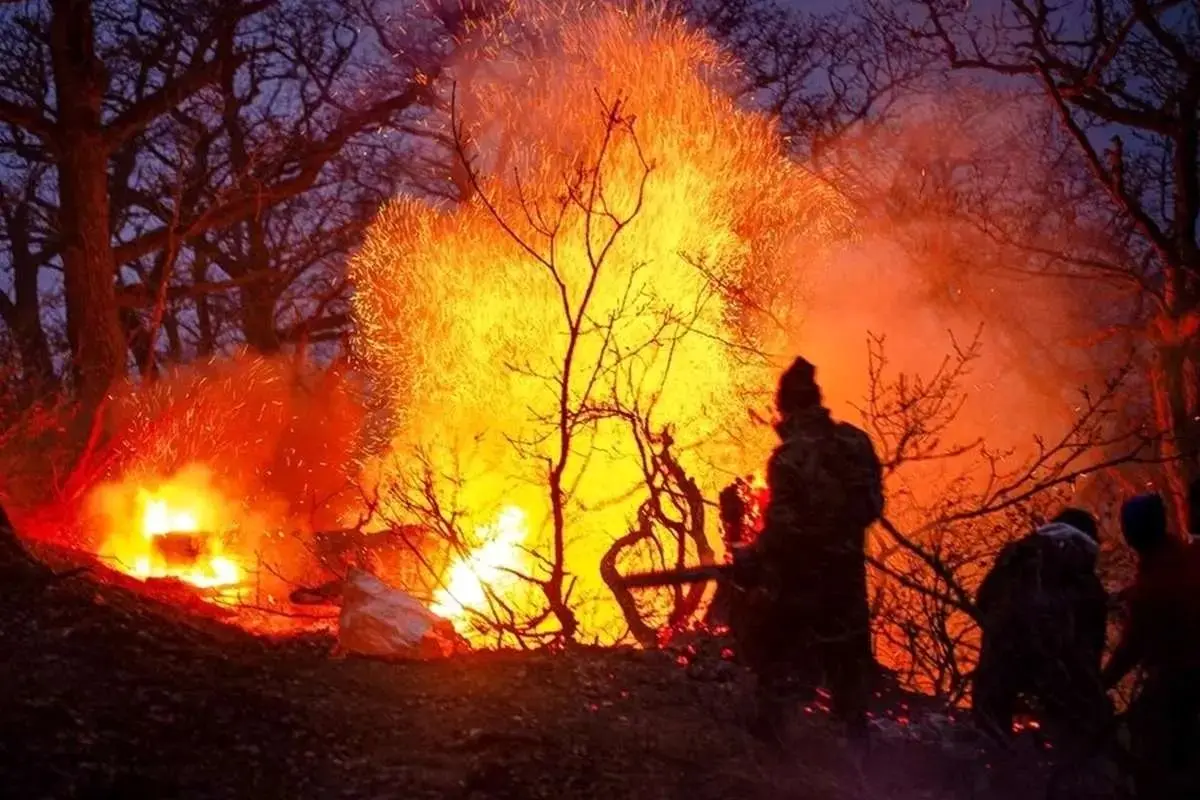 کمک ترکیه و روسیه برای خاموش کردن آتش جنگل‌های چالوس