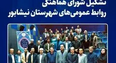 تشکیل شورای هماهنگی روابط عمومی‌های شهرستان نیشابور