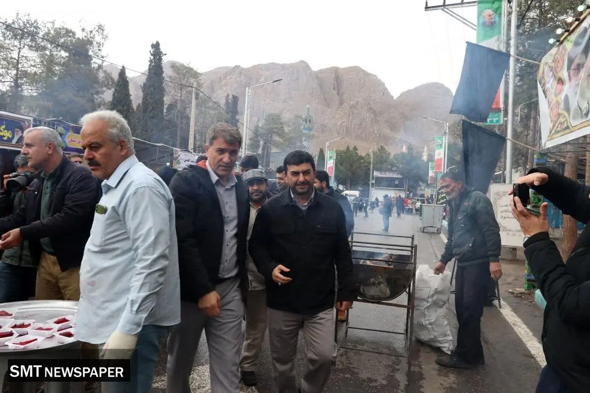بازدید مدیر عامل شرکت ملی مس از موکب شرکت کانی مس در مراسم سالگرد شهید سلیمانی