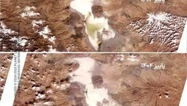 دریاچه ارومیه به خشکی کامل رسید