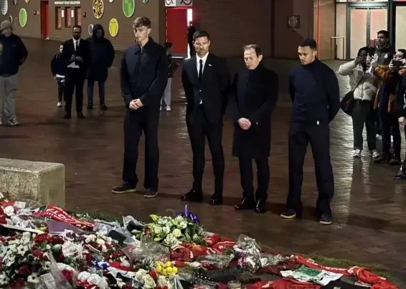 ادای احترام رئال مادرید به دیوگو ژوتا در آنفیلد