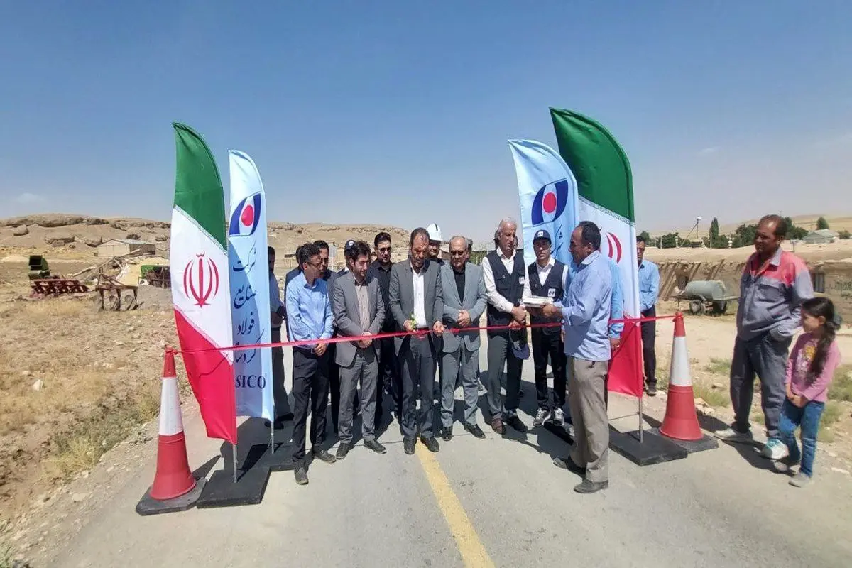 افتتاح جاده روستایی زاغه فولاد