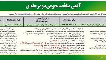 آگهی مناقصه دو مرحله ای شهرداری قم جهت احداث فضای شهری ریل راه آهن