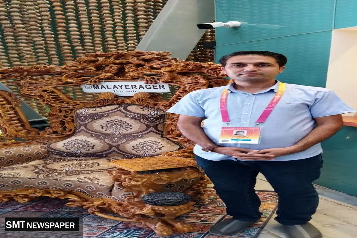 ساخت بزرگترین مبل منبت سهبعدی جهان در ایران