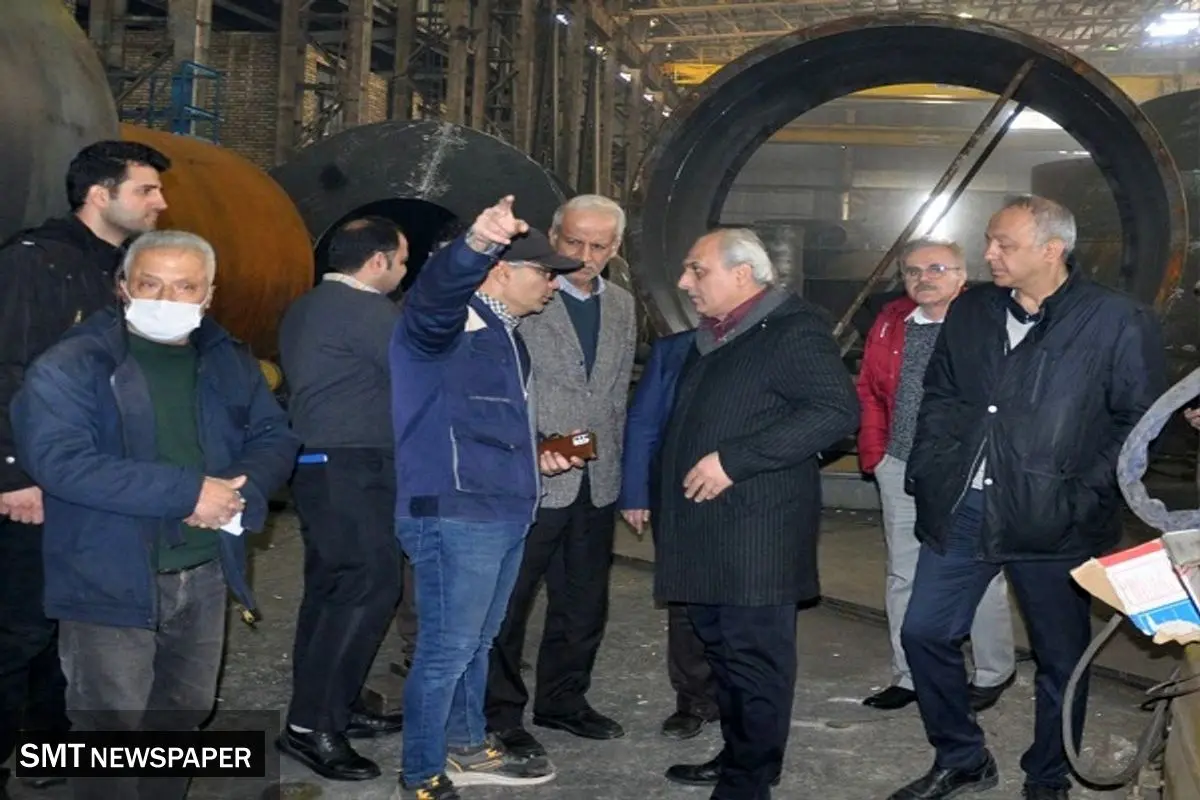 بازدید مدیر عامل شرکت صنایع فولاد کردستان از کارگاه شماره یک فولاد تکنیک