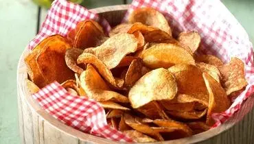 طرز تهیه ی چیپس خانگی با طعم کچاپ‚ریحان‚پنیری و ساده