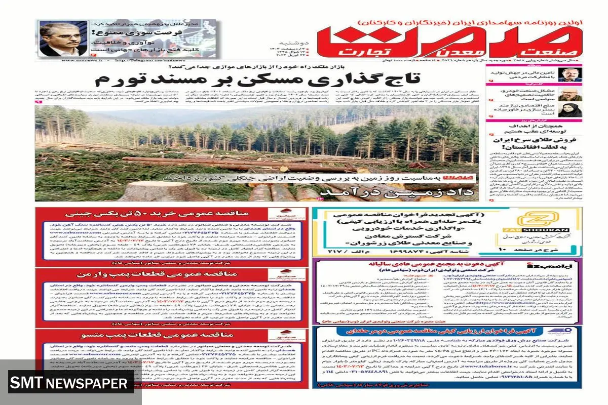 تاج گذاری مسکن بر مسند تورم