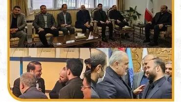 دیدار مدیرعامل فولاد ارفع با معاون محترم اجرایی رئیس جمهور، وزیر محترم صمت ‌مدیر عامل محترم بانک سپه