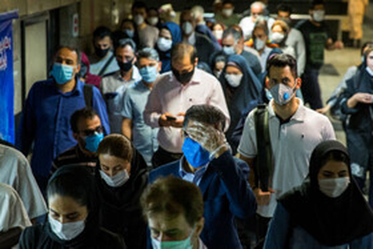 وضعیت متروی تهران در روزهای ماسک اجباری+عکس