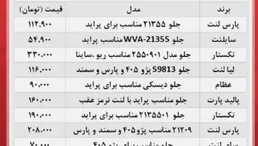 انواع لنت ترمز را در بازار چند بخریم؟+ جدول