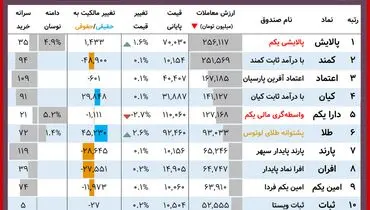 ارزش روز دارایکم و پالایشی یکم(۱۳ آذر)