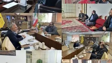 دیدار مدیرعامل «صبانور» با استاندار، مدیرکل گاز، مدیرکل محیط زیست و مادر شهید دفاع مقدس در همدان