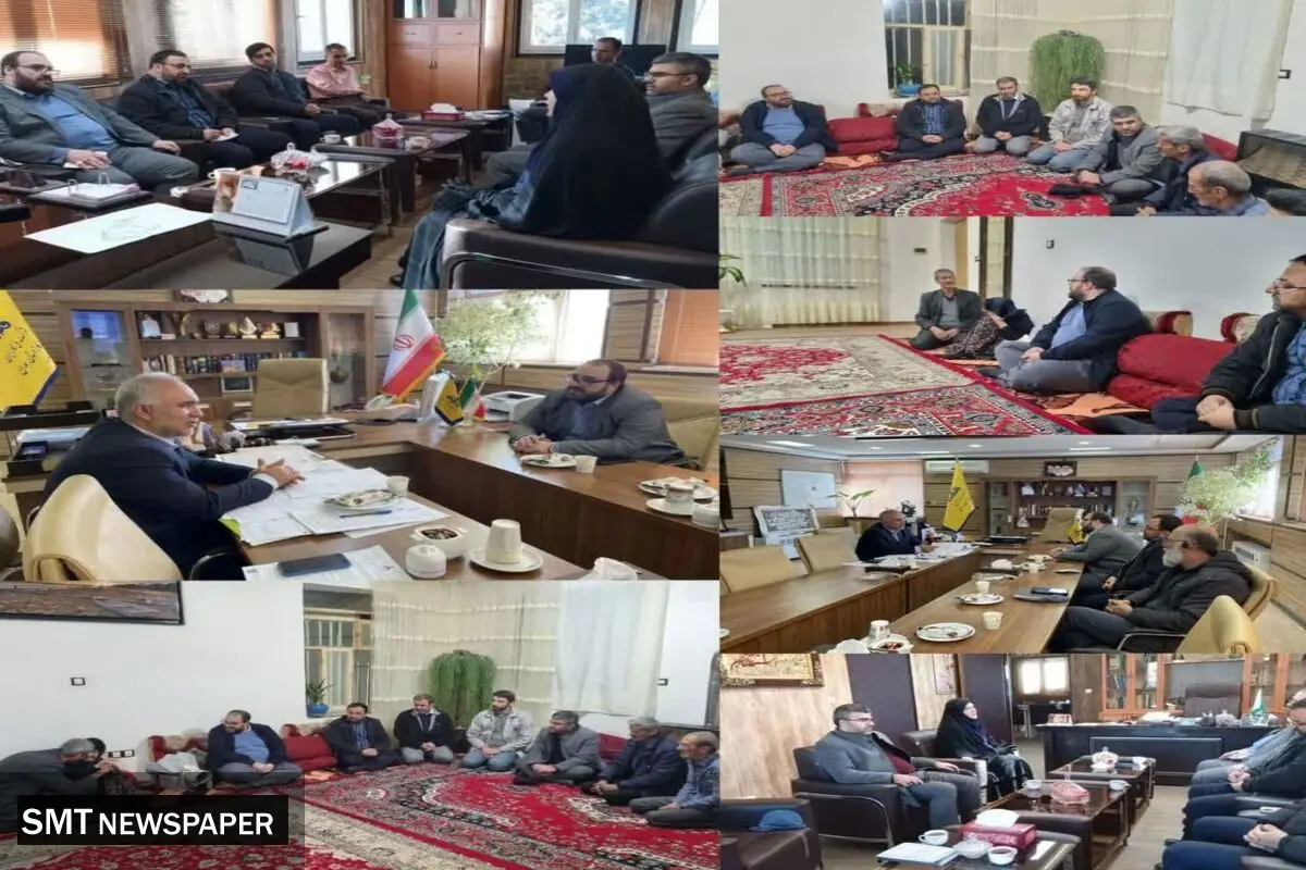 دیدار مدیرعامل «صبانور» با استاندار، مدیرکل گاز، مدیرکل محیط زیست و مادر شهید دفاع مقدس در همدان