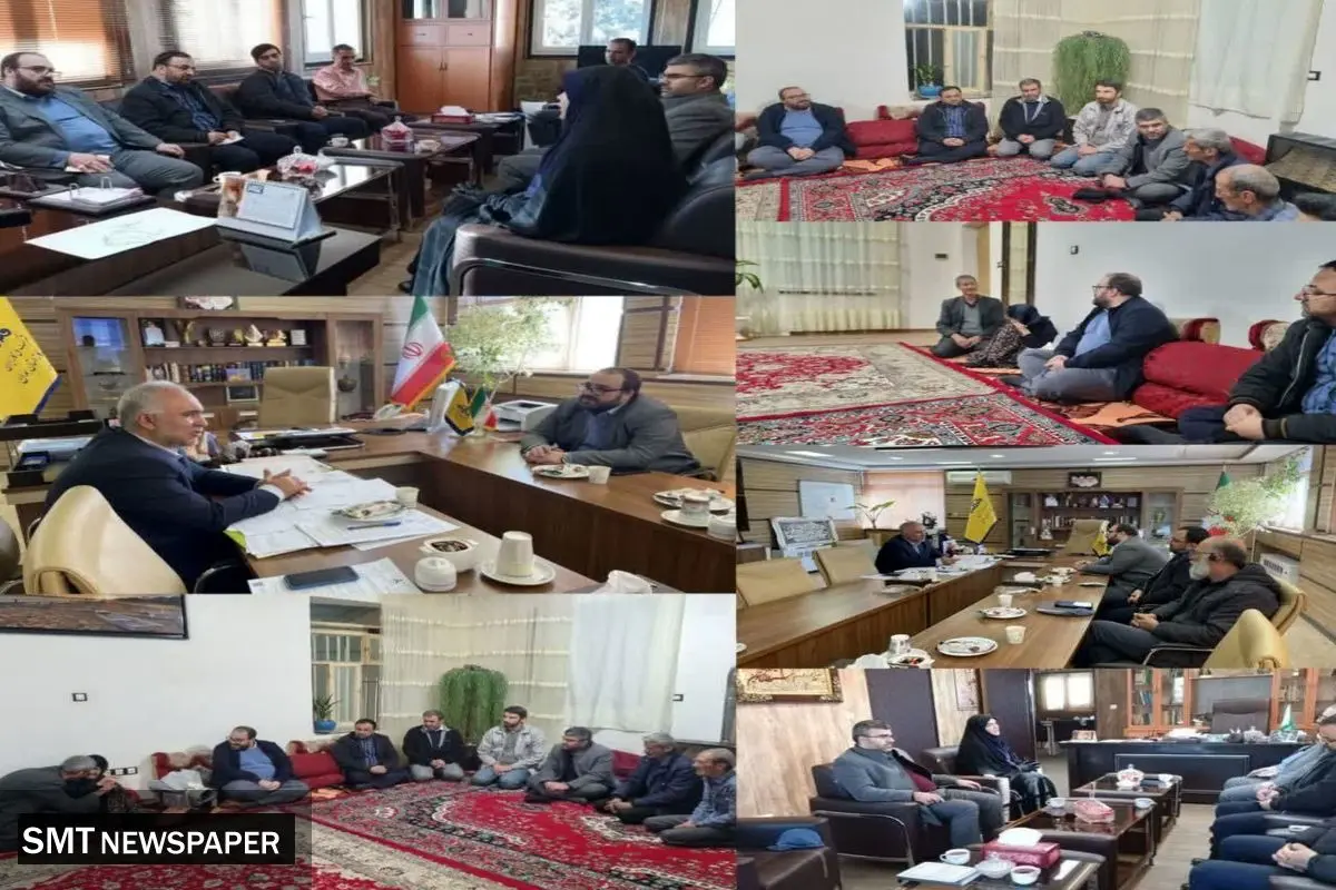 دیدار مدیرعامل «صبانور» با استاندار، مدیرکل گاز، مدیرکل محیط زیست و مادر شهید دفاع مقدس در همدان