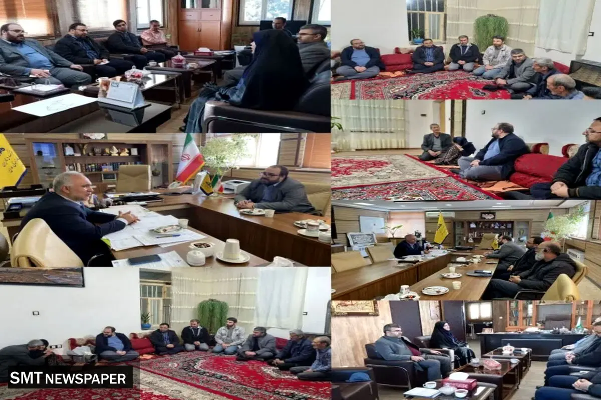 دیدار مدیرعامل «صبانور» با استاندار، مدیرکل گاز، مدیرکل محیط زیست و مادر شهید دفاع مقدس در همدان