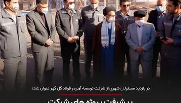 بازدید مسئولان شهری از گل گهر