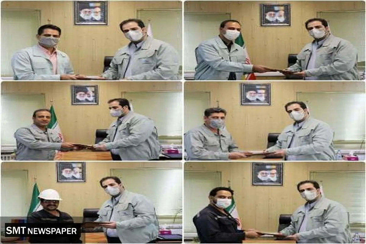 تقدیر از کارکنان نمونه فولاد خراسان